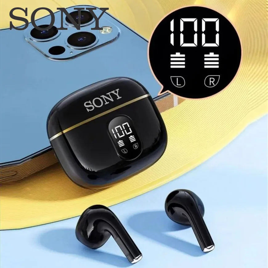 Sony True Wireless Earphone HIFI Stereo Sound ENC Bluetooth Headphones Power Display Earbuds For IPhone Samsung Headset Cable