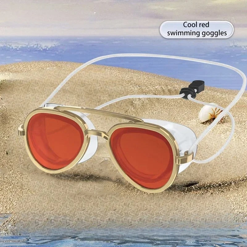 Men Women Full-View Anti-Fog Swim Goggles Professional HD Swimming Goggles Unisex Leak Proof Adjustable Silicone Surfing Eyewear