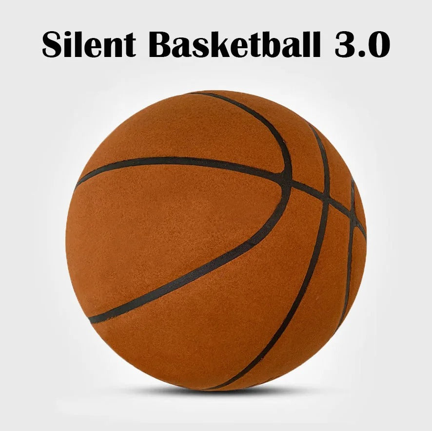 Silent Basketball Size 7#(29.5")6#/5# Dribbling Indoor Grooved Airless Foam Basketball Quiet Dribbling Training Silent Ball Hoop