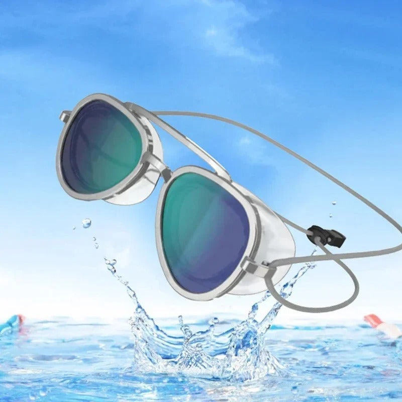 Men Women Full-View Anti-Fog Swim Goggles Professional HD Swimming Goggles Unisex Leak Proof Adjustable Silicone Surfing Eyewear
