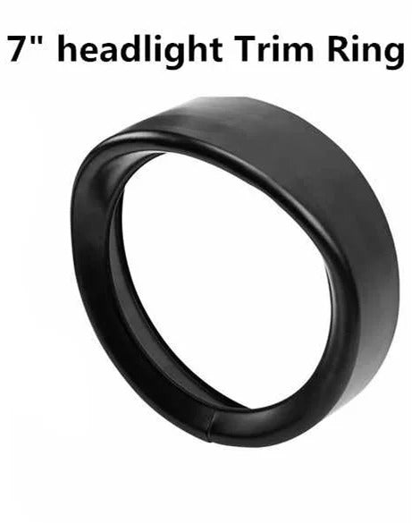"NightRider™ Chrome Headlight Trim Ring – Classic Cruiser Style"