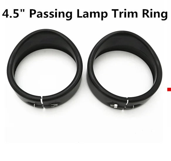 "NightRider™ Chrome Headlight Trim Ring – Classic Cruiser Style"